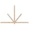 Ekena Millwork Kennewick Smooth Timber Gable Bracket, Douglas Fir, 96"W x 60"H x 1 1/2"D x 3 1/2"F, 15/12 Pitch GBW096X60X0204KEN00SDF - alternate 1
